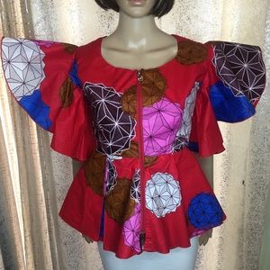 Ankara print top